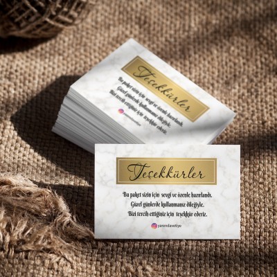 Teşekkür Kartı 008